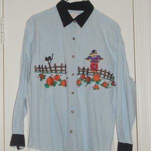 Talbots Fall and Halloween Blouse